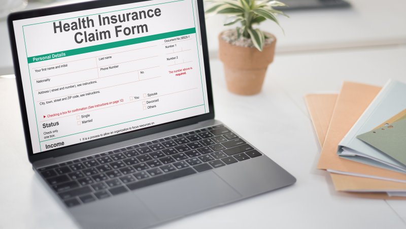 A health insurance claim form